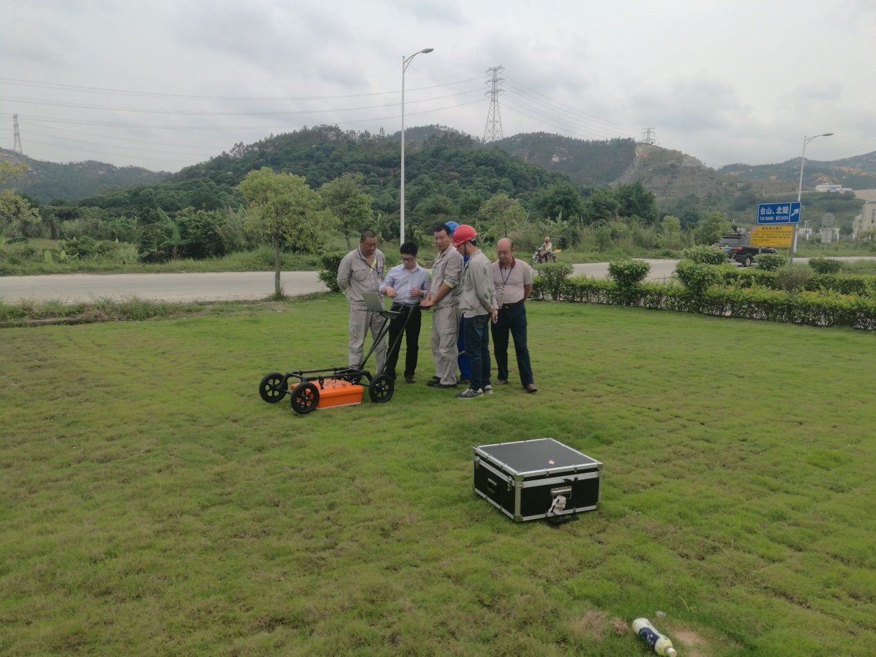GPR survey at power plant water supply site